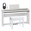 Roland FP-40 Home Piano Premium Bundle, White