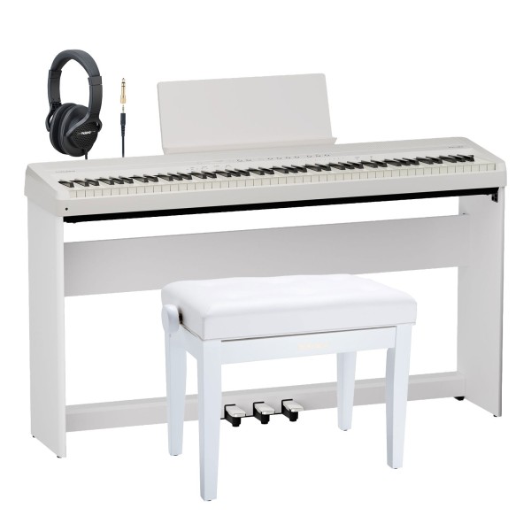 Roland FP-40 Home Piano Premium Bundle, White BOM