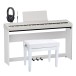 Roland FP-40 Home Piano Premium Bundle, White BOM