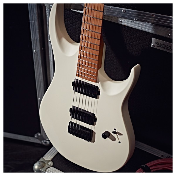 G4M 529 Standard Electric Guitar, 7-String, Ivory