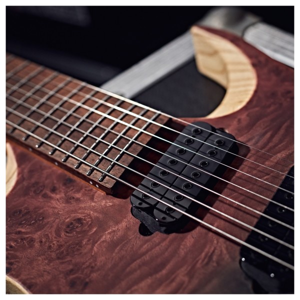 G4M 529 Fanned Fret 7-String Electric Guitar, Grey Tide Fade
