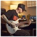 G4M 529 Fanned Fret 7-String Electric Guitar, White Fade