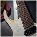G4M 529 Fanned Fret 7-String Electric Guitar, White Fade
