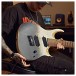 G4M 529 Fanned Fret 8-String Electric Guitar, White Fade