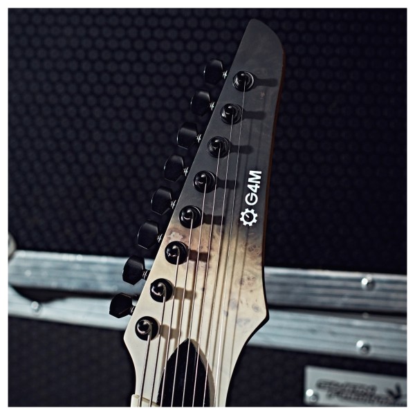 G4M 529 Fanned Fret 8-String Electric Guitar, White Fade