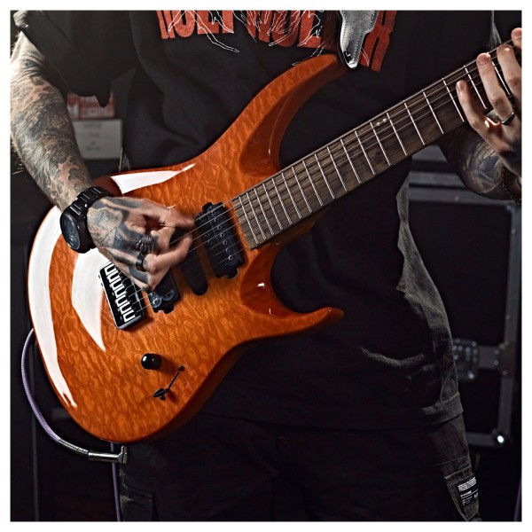 G4M 529 7-String Carve Electric Guitar, Violin Burst