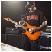 G4M 529 Carve Left Handed Electric Guitar, Violin Burst