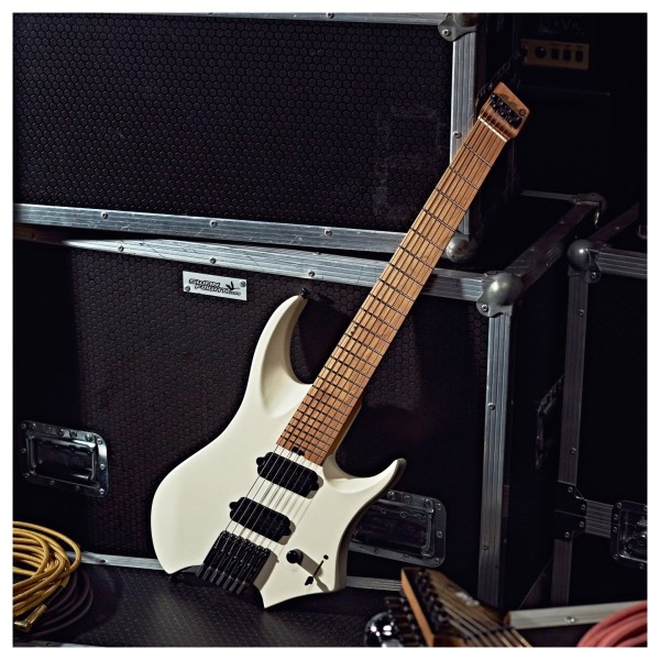 G4M 529 7-String Headless Electric Guitar, Ivory