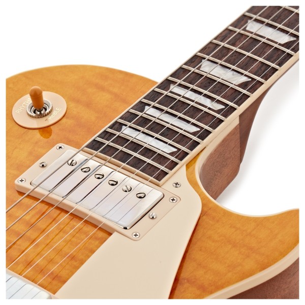 Gibson Les Paul Standard 60s Figured Top, Honey Amber #211460109 - upper frets