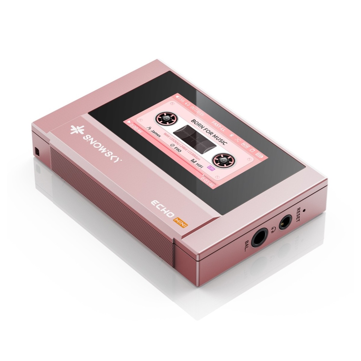 FiiO Snowsky Echo Mini Portable Hi-Res Music Player Pink