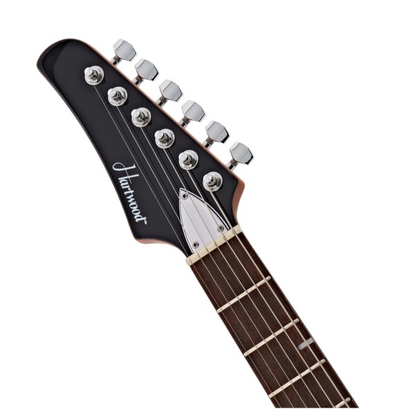 Hartwood Deytona Left Handed Electric Guitar, Black