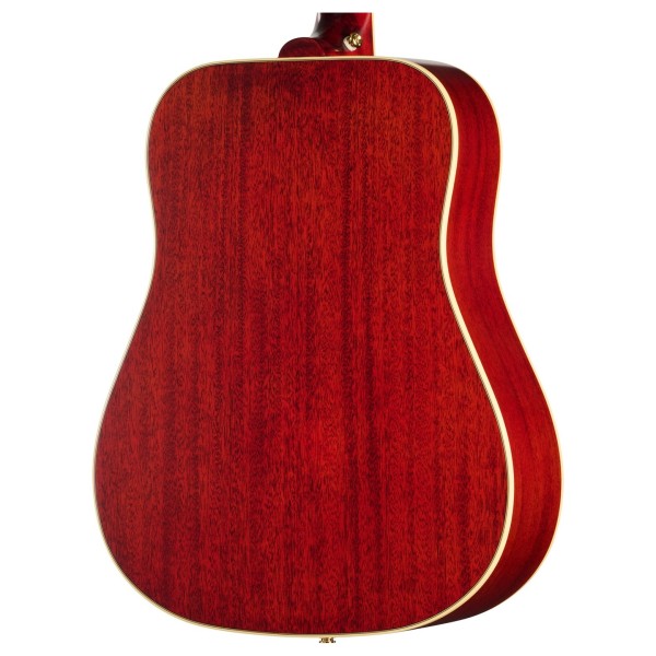 Epiphone Hummingbird Standard Left Handed, Cherry Sunburst - back of body