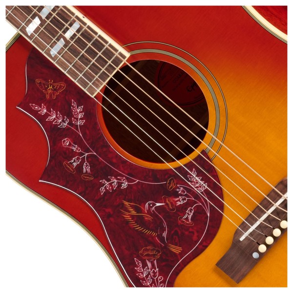 Epiphone Hummingbird Standard Left Handed, Cherry Sunburst - soundhole
