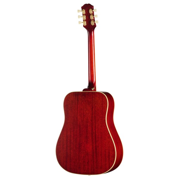 Epiphone Hummingbird Standard Left Handed, Cherry Sunburst - back