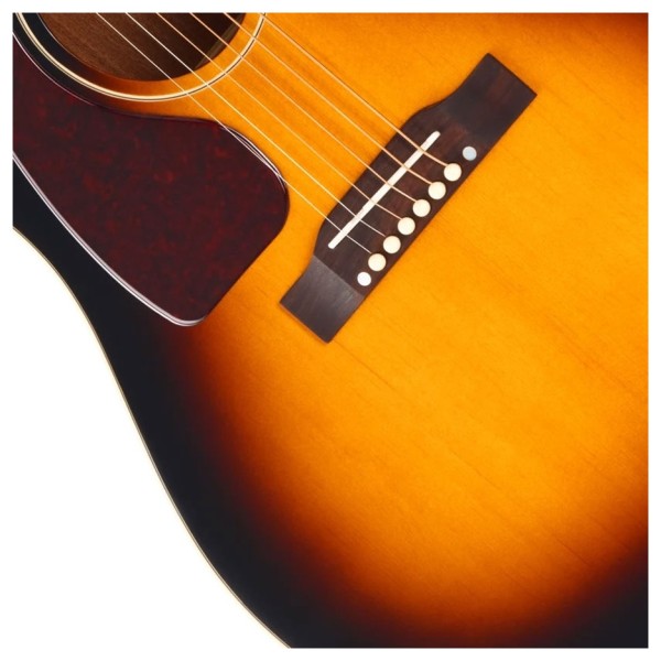Epiphone J-45 Standard Left Handed, Vintage Sunburst - bridge