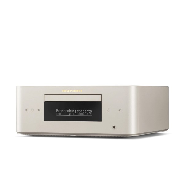 Marantz MCR 60n DAB Streaming Amplifier, Champagne -0 left 