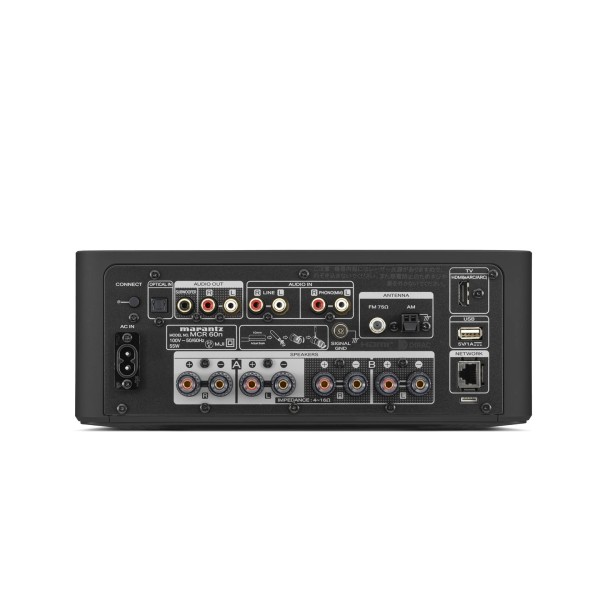 Marantz MCR 60n DAB Streaming Amplifier, Black rear 