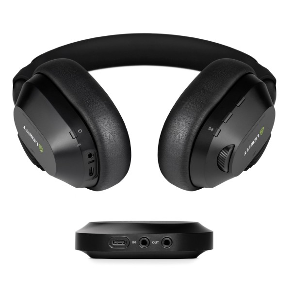 Lewitt LW6 Wireless Headphones - Flat with Transmitter