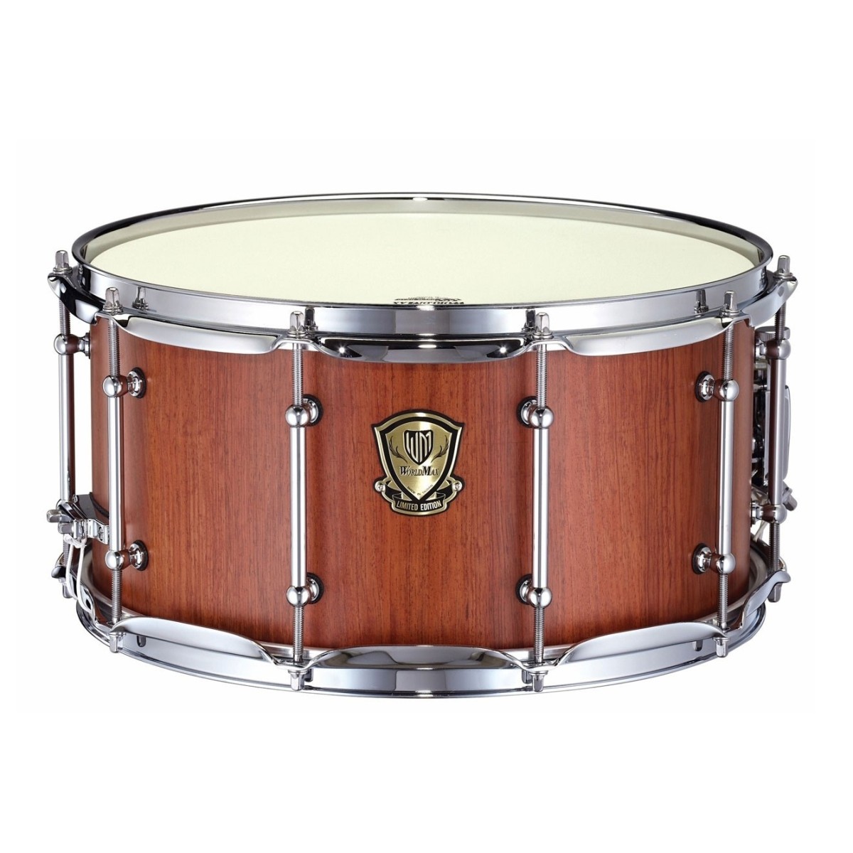 WorldMax 14" x 7" Artisan Bubinga Stave Snare Drum