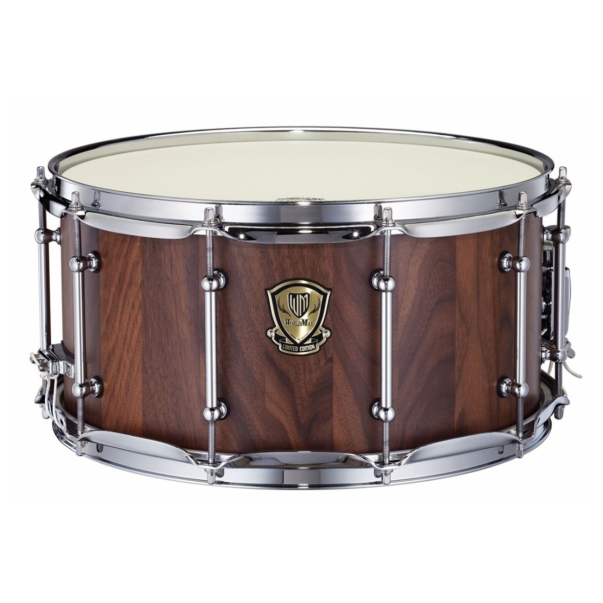 WorldMax 14" x 7" Artisan Walnut Stave Snare Drum