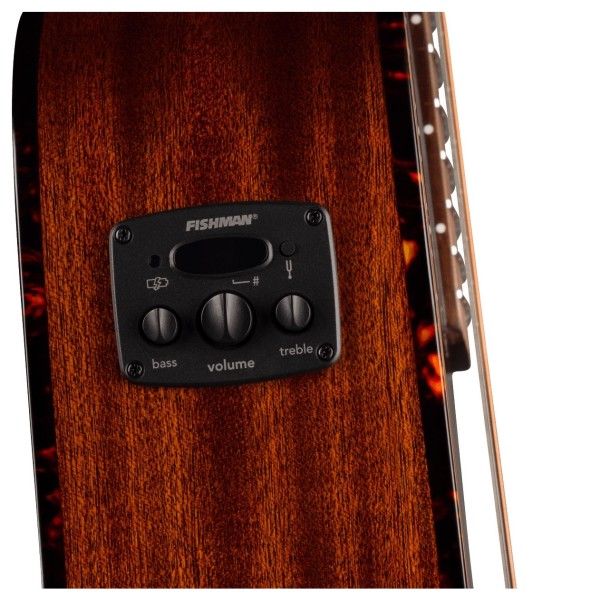 Fender California Deluxe Redondo Jr. E Mahogany, Natural - preamp controls