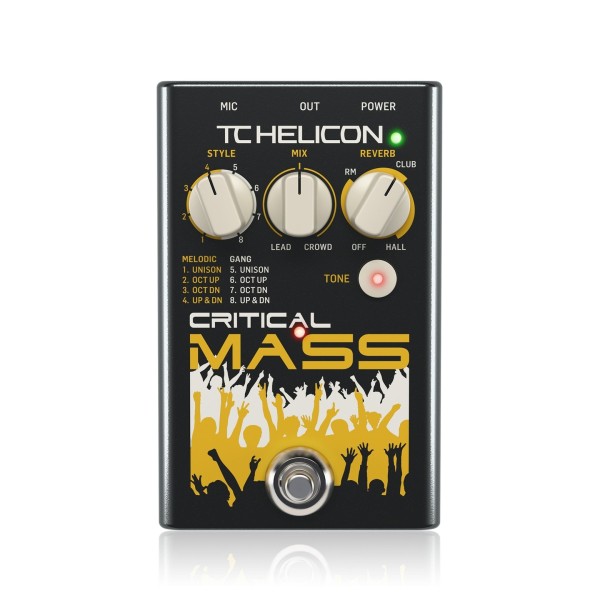 TC Helicon Critical Mass Vocal Processor - Top