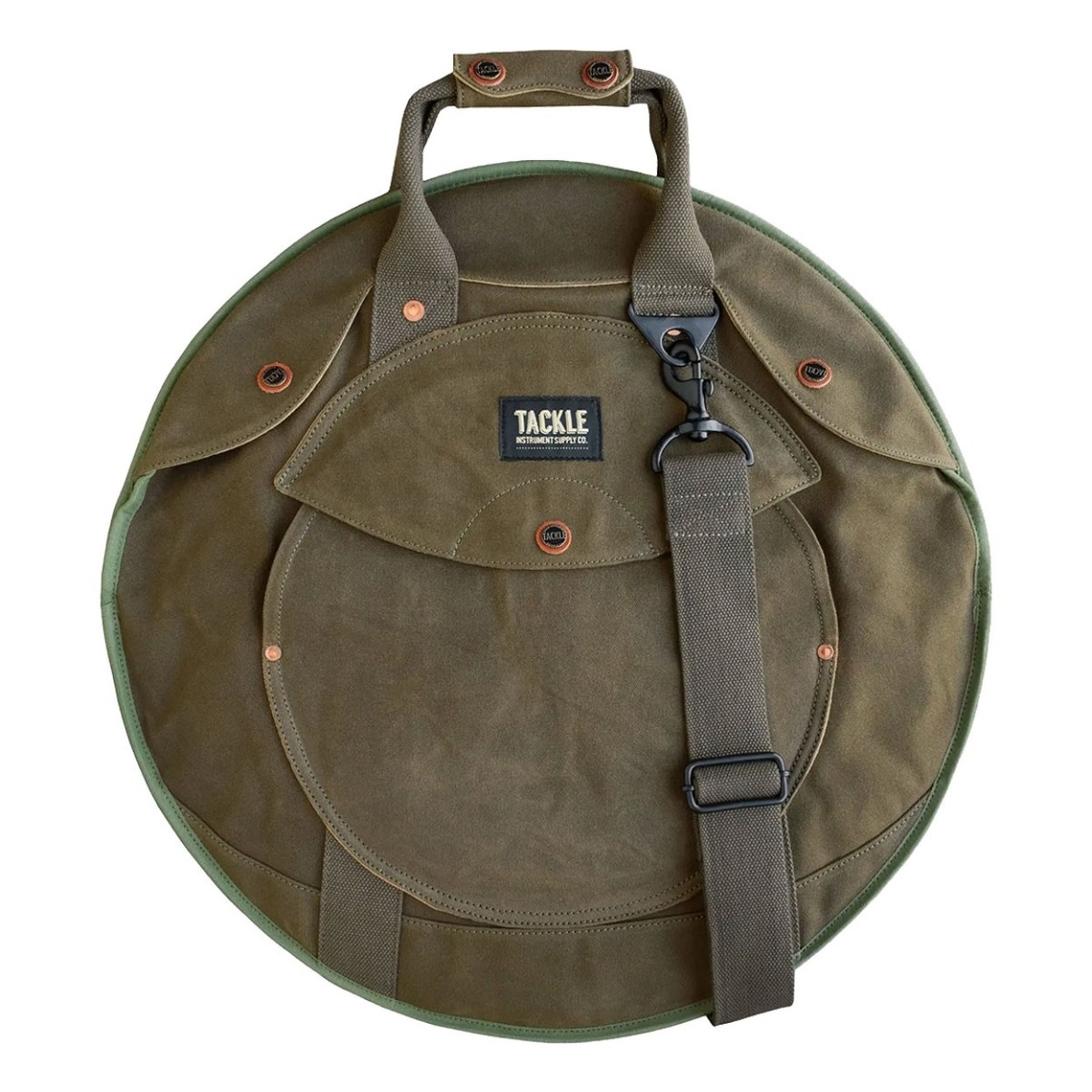 Tackle Zipperless 24" Olive Drab Canvas Cymbal Case