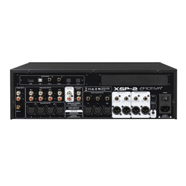Emotiva XSP-2 Differential Reference Stereo Preamplifier - rear 