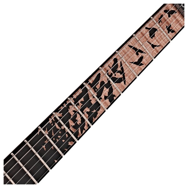 PRS Custom 24 'Birds of a Feather' Limited Edition, Blood Red - fretboard inlays