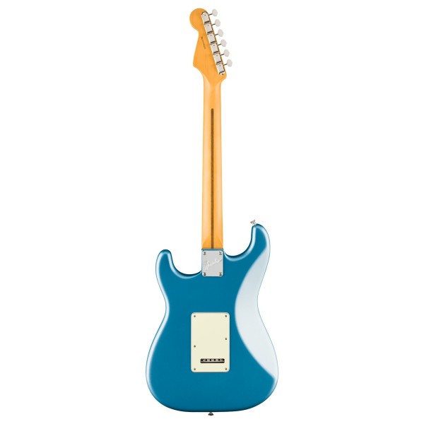 Fender American Professional Classic Stratocaster HSS MN, Faded Lake Placid Blue - back