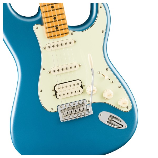 Fender American Professional Classic Stratocaster HSS MN, Faded Lake Placid Blue - hardware