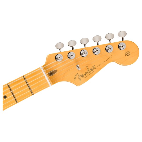 Fender American Professional Classic Stratocaster HSS MN, Faded Lake Placid Blue - headstock