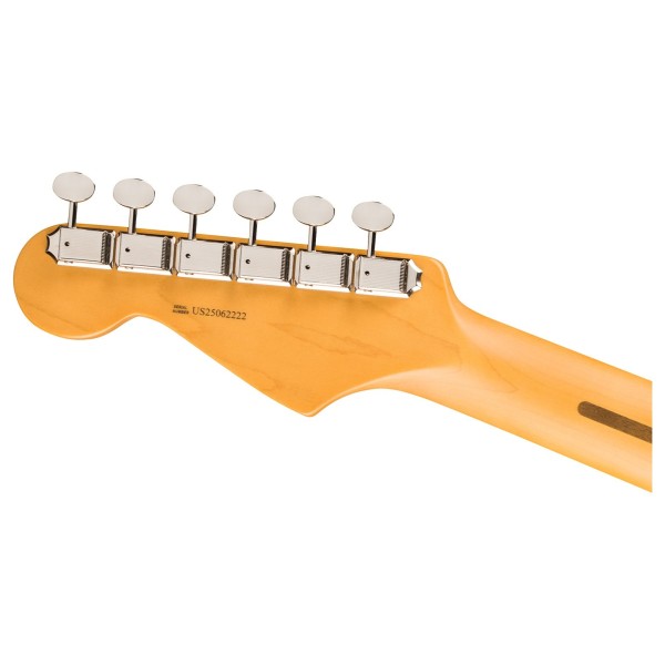 Fender American Professional Classic Stratocaster HSS MN, Faded Lake Placid Blue - back of headstock