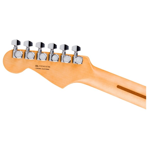 Fender American Ultra II Stratocaster HSS EB, Solar Flare  - headstock back