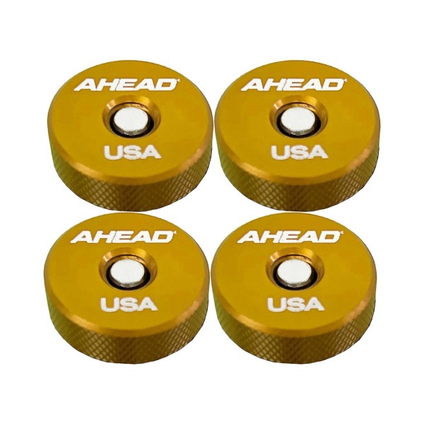Ahead Speed Nut Cymbal Toppers 4 Pack, Gold