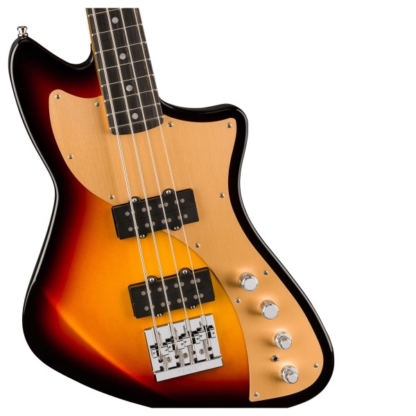 Fender American Ultra II Meteora Bass, Ebony Fingerboard, Ultraburst - hardware