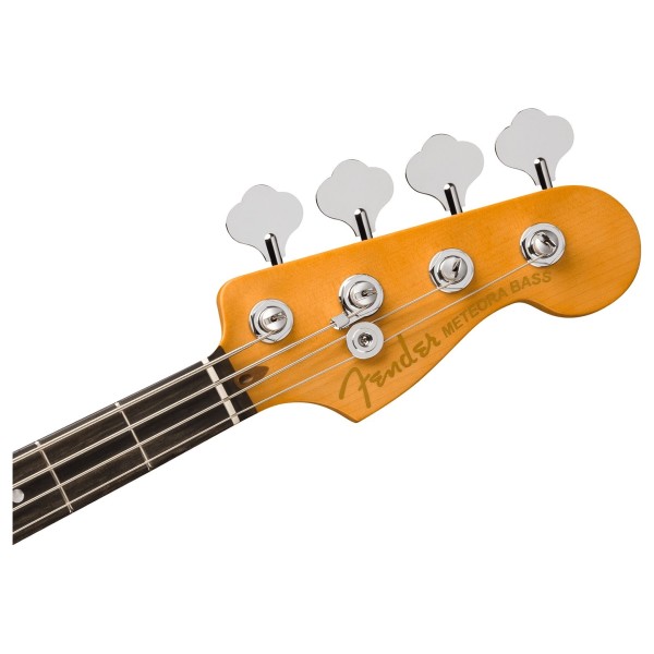 Fender American Ultra II Meteora Bass, Ebony Fingerboard, Ultraburst - headstock