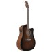 Ibanez AAD51CE Advanced Acoustic, Dark Violin Sunburst - side view