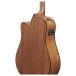 Ibanez AAD51CE Advanced Acoustic, Dark Violin Sunburst - back of body