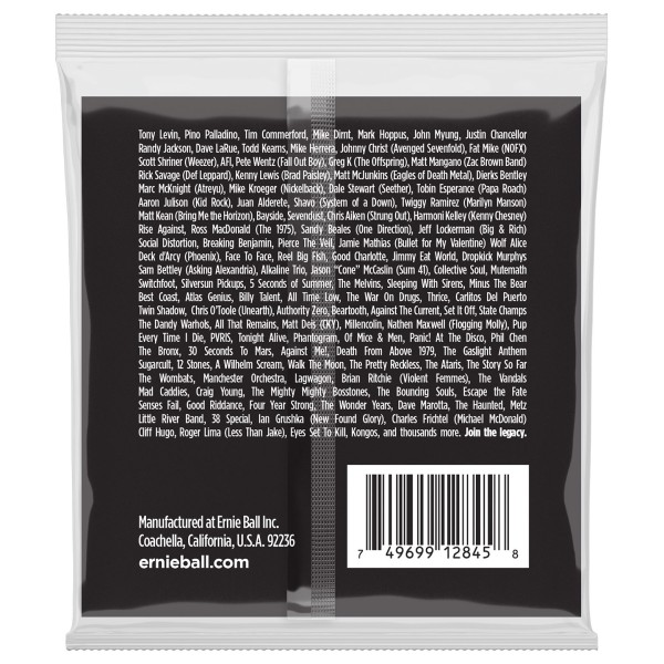 Ernie Ball 2845 Extra Slinky Stainless Steel Bass Strings, 40-95 - back