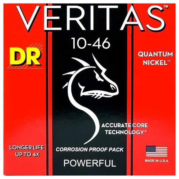 DR Strings Veritas Electric Guitar Strings, 10-46