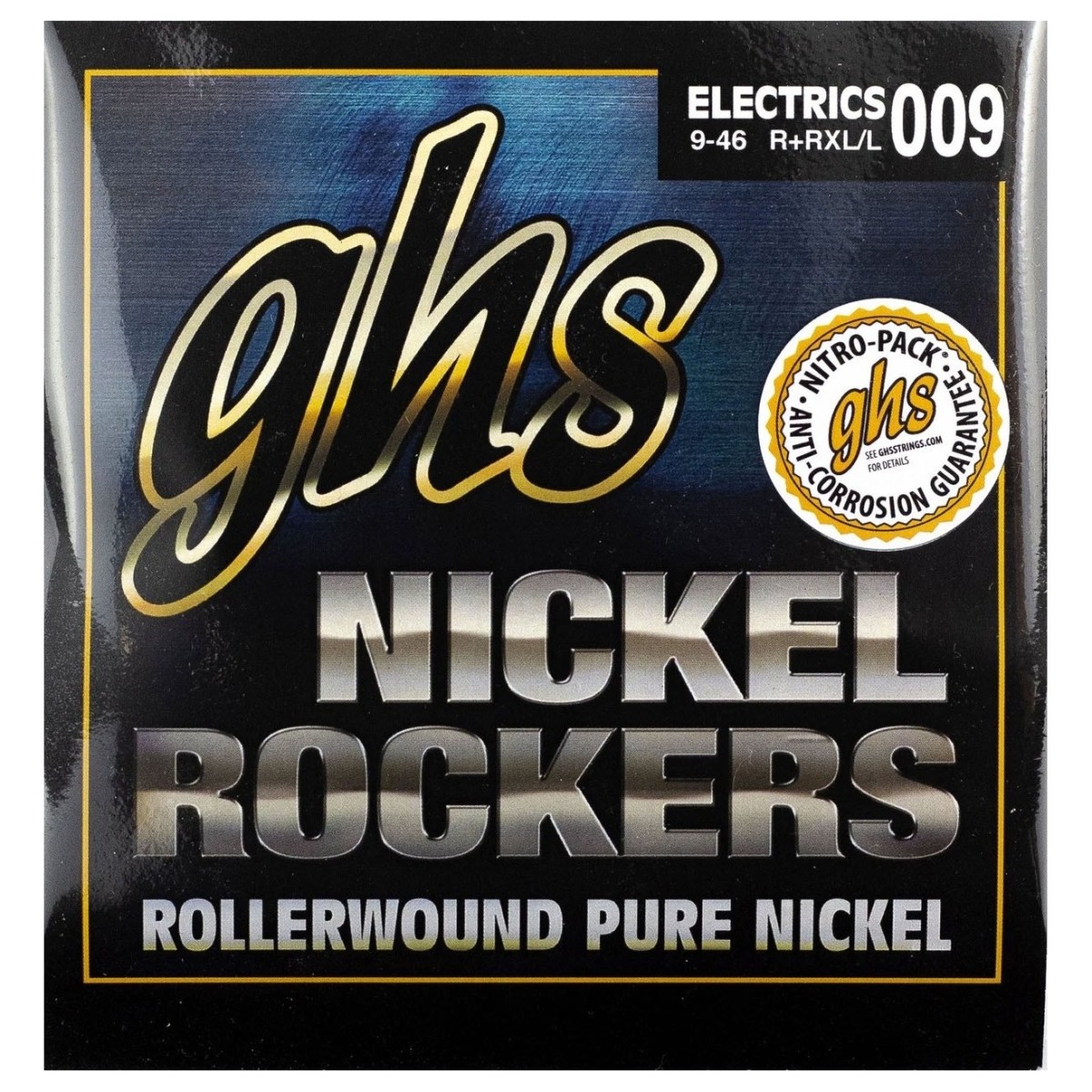 GHS Nickel Rockers Rollerwound Electric Guitar Strings 9-46