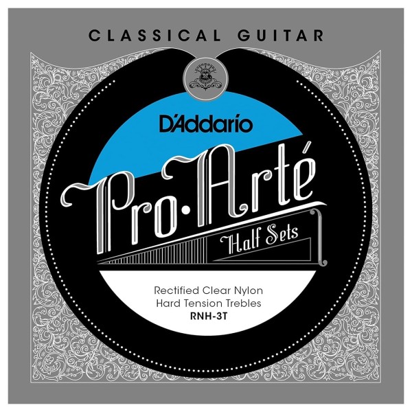D'Addario Pro-Arté Rectified Nylon Classical Treble Strings, Hard Tension