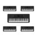 K1-LITE 54 Key Portable Keyboard by Gear4music, 5 Pack