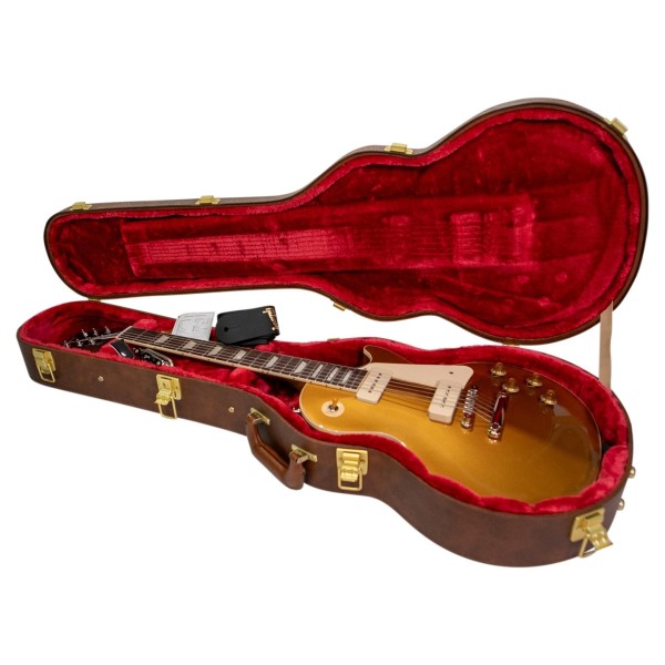 Gibson Les Paul Standard 50s P90, Gold Top #201660156 - guitar in case