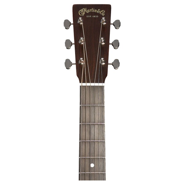 Martin 00L-16E, Blue Denim - headstock