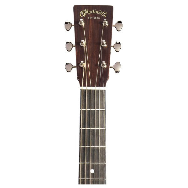 Martin DSS-16E Slope Shoulder, Cherry Cola - headstock