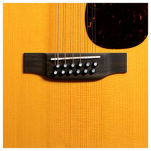 Martin Grand J-16E 12-String, Vintage Tint - bridge