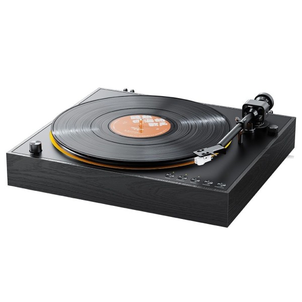 TT11 Automatic Turntable, Black - Angled - Angled