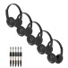 Junior Headphones by Gear4music, Black, Pack of 5
